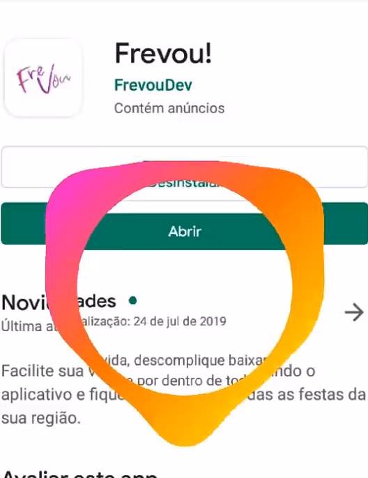 Aplicativo Frevou publicado na Google Play Store