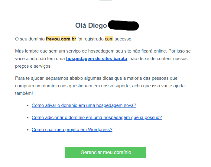 Compra do dominio do site frevou.com.br desenvolvido por Diego Henrich